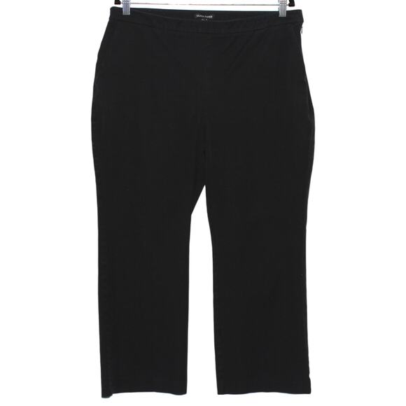 Eileen Fisher Black Ankle Length Trousers Pants Size 16 - Picture 2 of 4